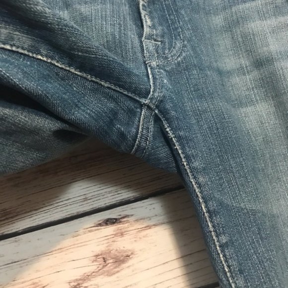 7 For All Mankind Bootcut Crystal Pocket Jeans 29 - Picture 3 of 8